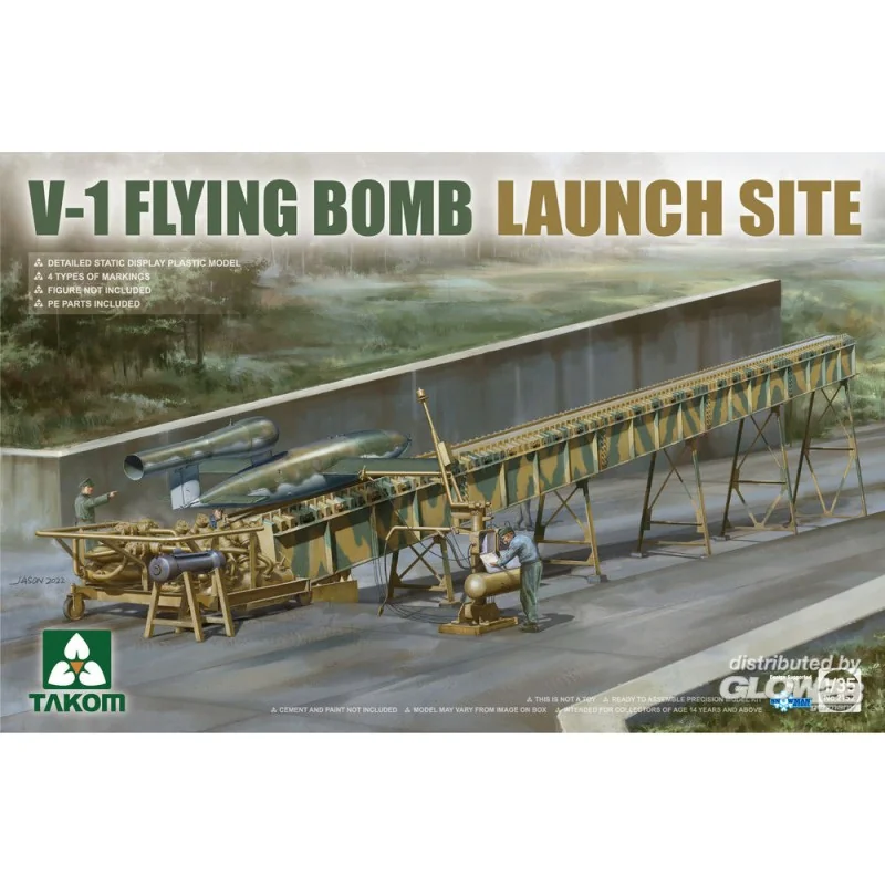 VLIEGENDE BOM LANCEERPLAATS + V-1 RAKET