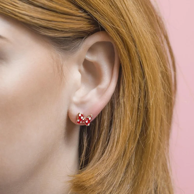 MINNIE - Bow - 1 Pair of Ear Studs