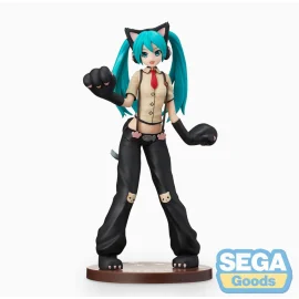 Hatsune Miku Project DIVA Arcade Future Tone SPM Hatsune Miku Kitty Cat 23 cm Figuurtje