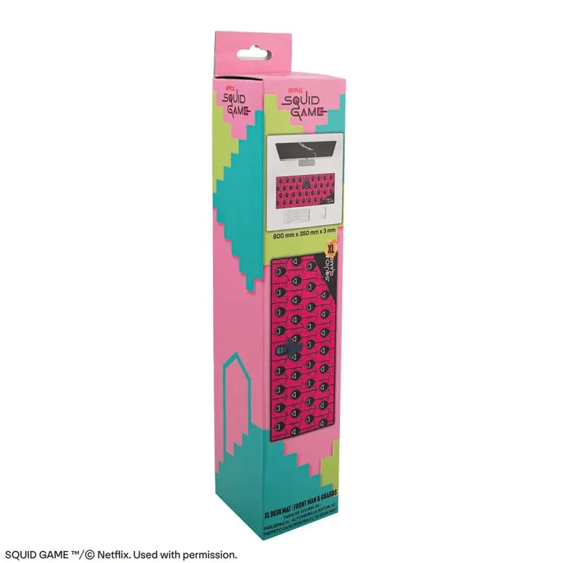 Squid Game coated desk pad Front Man and Guards Schrijfwaren