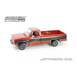 CHEVROLET K10 SCOTTSDALE 1984 ROOD/ZWART Miniatuur