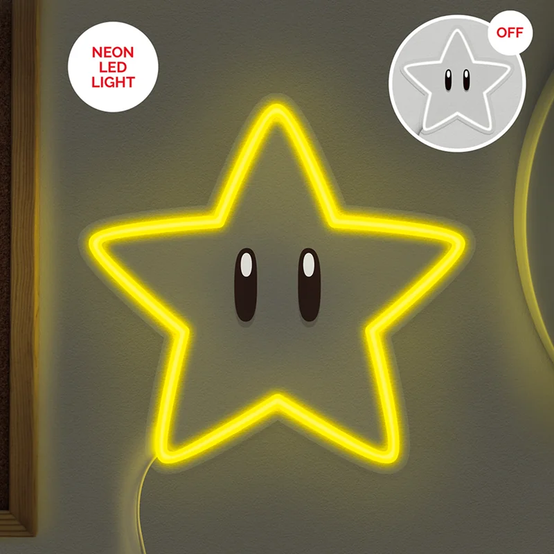 SUPER MARIO - Star - Neon LED Wall Lamp 
