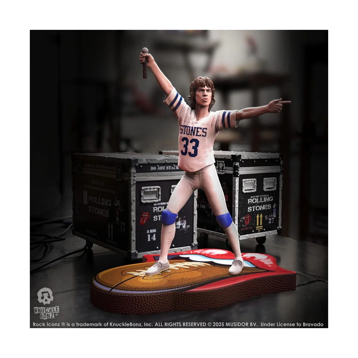 Rolling Stones - Rock Iconz Mick Jagger US Tour 1981 statuette (White Jersey) 22 cm Figuren