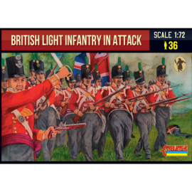 British light infantry in attack 1:72 figure 