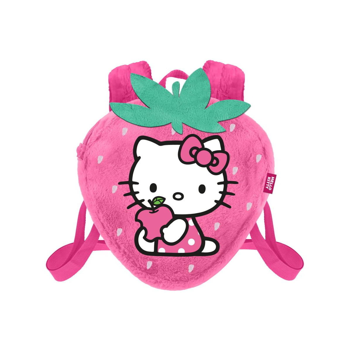 HELLO KITTY - Strawberry - Mini Fur Backpack '25x22x12cm'