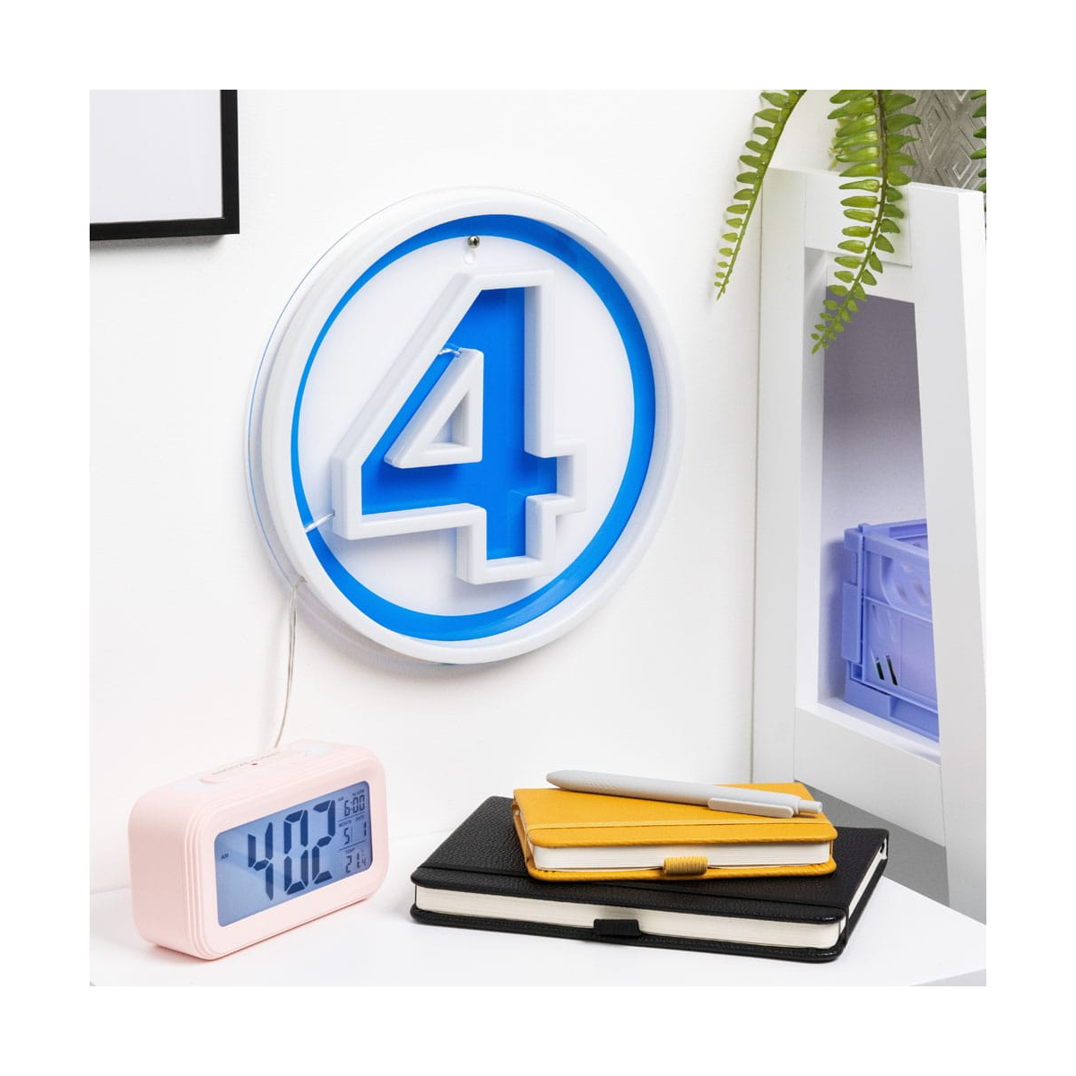 Fantastic Four Logo Neon LED Wall Lamp Decoratieve lamp