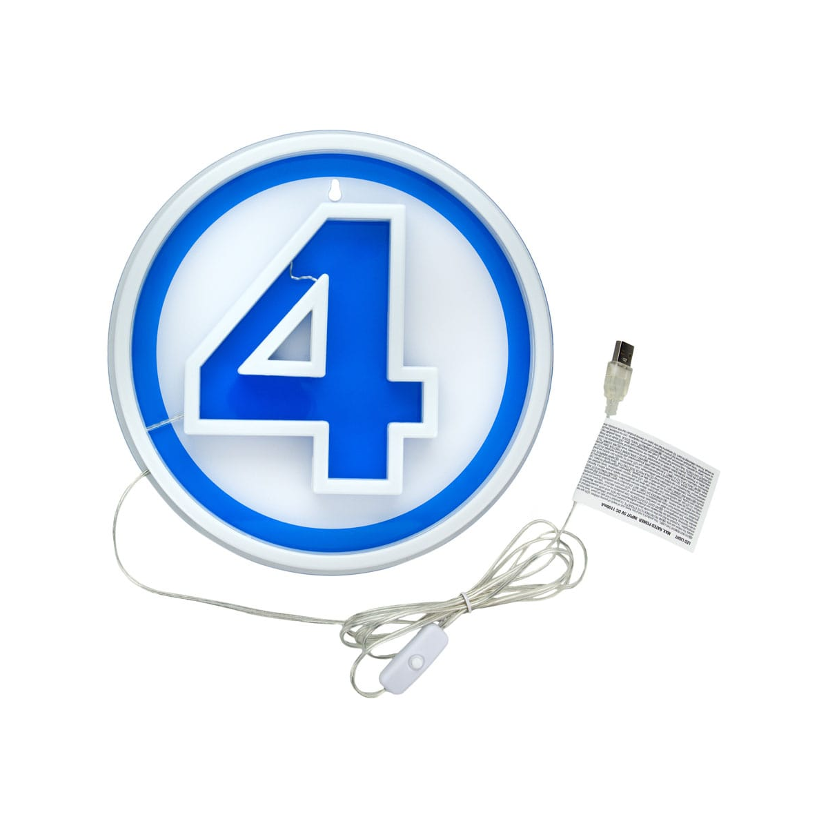 Fantastic Four Logo Neon LED Wall Lamp