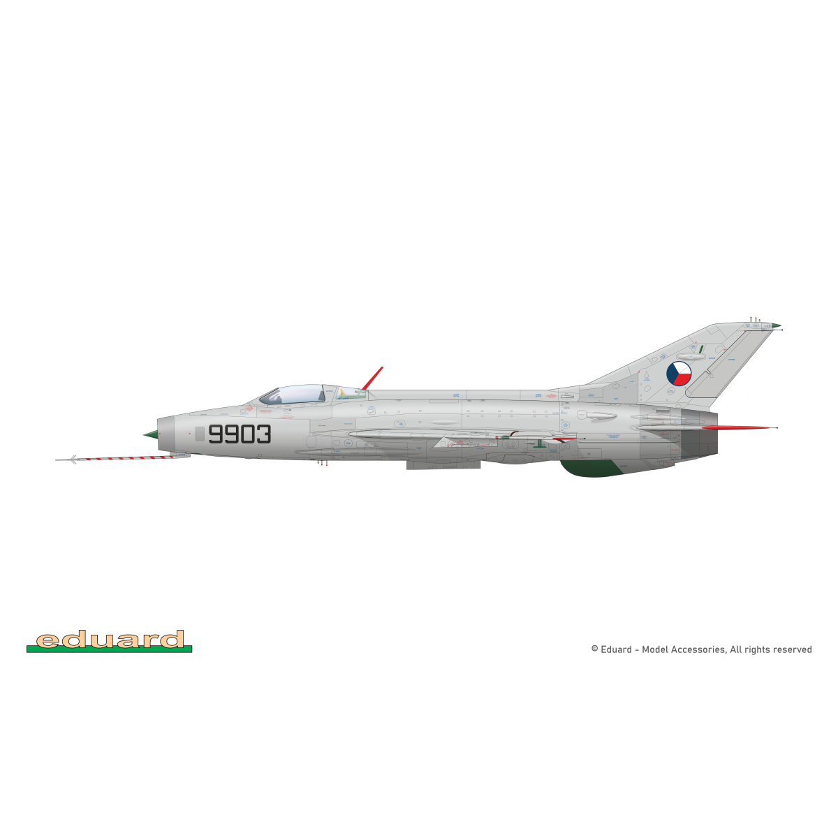 EFKA / MiG-21F-13 in Czechoslovak service 1/48 Modelvliegtuigen
