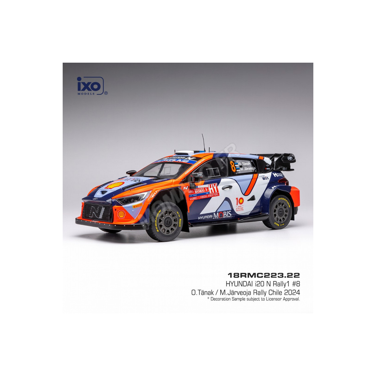 HYUNDAI I20 N RALLY 1 8 TÄNAK/JÄRVEOJA WM CHILE RALLY 2024 