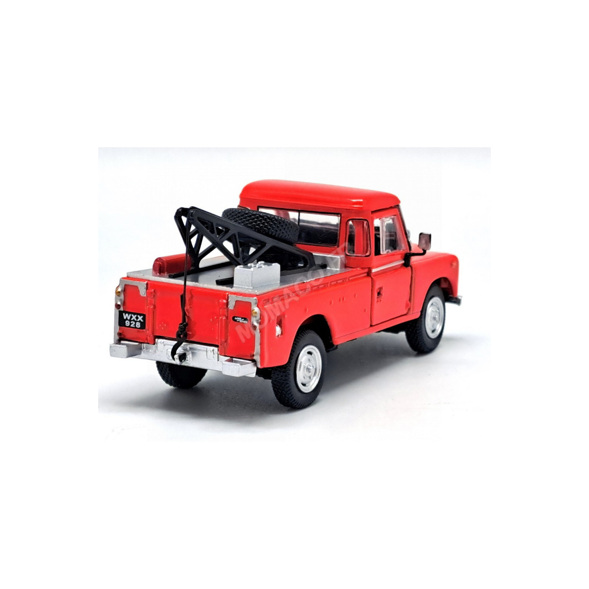 LAND ROVER SERIES III PICK-UP BREAKDOWN RED Miniatuur van auto's