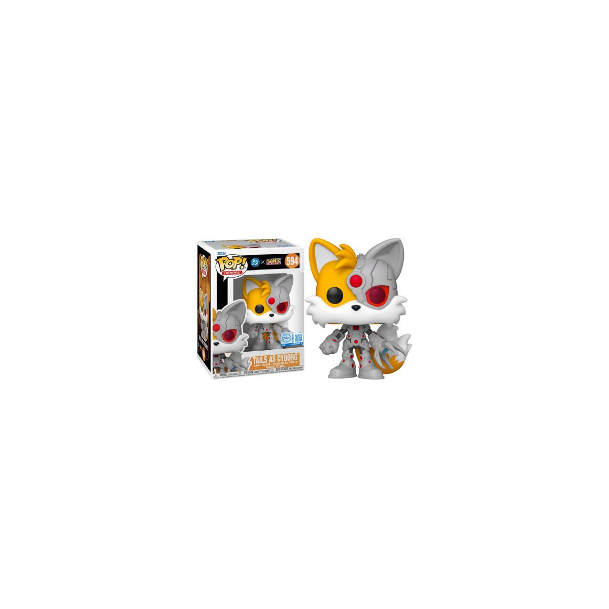 JLA & SONIC - POP Heroes No. 594 - Tails as Cyborg 