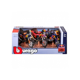 PACK DE 3 PIECES : MOTOCROSS RALLYE REDBULL Miniatuur 