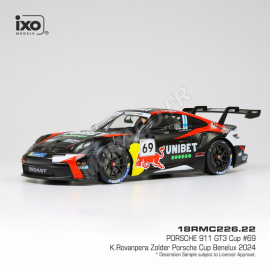 PORSCHE 911 GT3 CUP 69 ROVANPERA PORSCHE CUP ZOLDER 2024 Miniatuur 