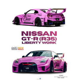 SOLIDO 1815601 NISSAN GT-R (R35) LIBERTY WORK SILHOUETTE BODY KIT PINK 2025 1/18 Miniatuur 