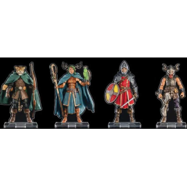 Mythic Legions Acrylic Standees pack of 4 Heroic Set B 3 cm 