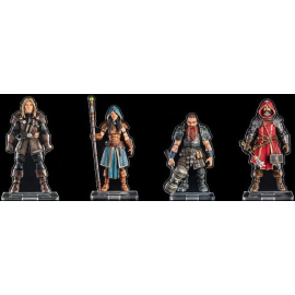 Mythic Legions Acrylic Standees pack of 4 Heroic Set A 3 cm 