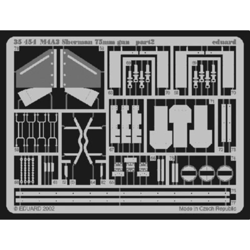 M4A3 Sherman 75mm (designed to be assembled with model kits from Tamiya kit TA35250) M4A3 Sherman 75mm (designed to be assembled with model kits from Tamiya kit TA35250)