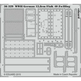 WWII German 12.8cm FlaK 40 Zwilling (designed to be used with Takom kits)